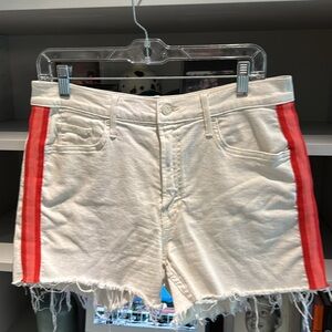 Mother Off-White Jean Shorts